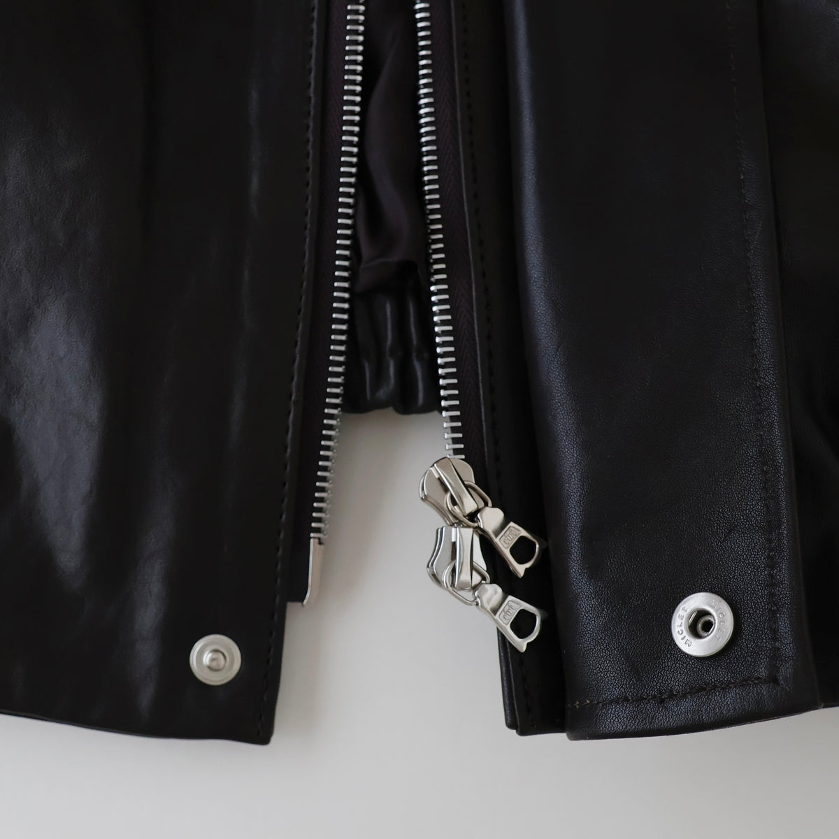 MOUTON COLLAR CALF ZIP JACKET
