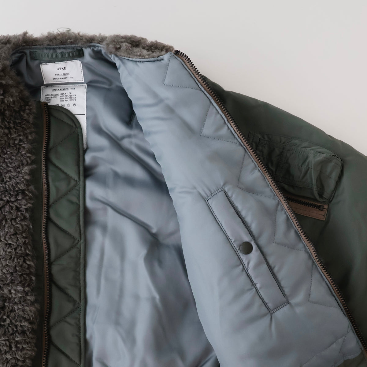 FAUX SHEARLING TYPE MA-1 JACKET