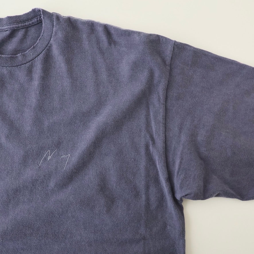 EMBROIDERY DYED LS T-SHIRT