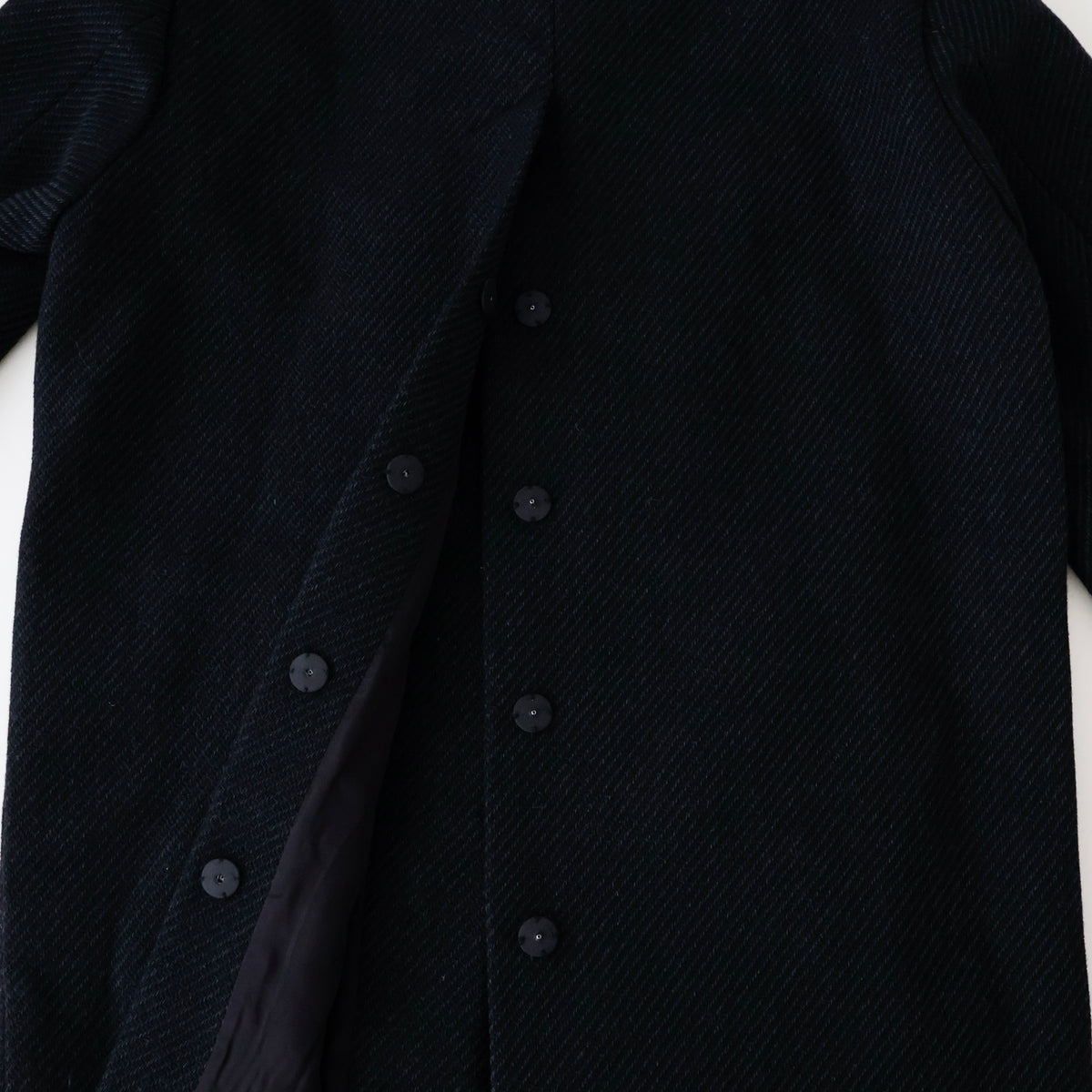 Ronan Structured Zip Coat in Wool