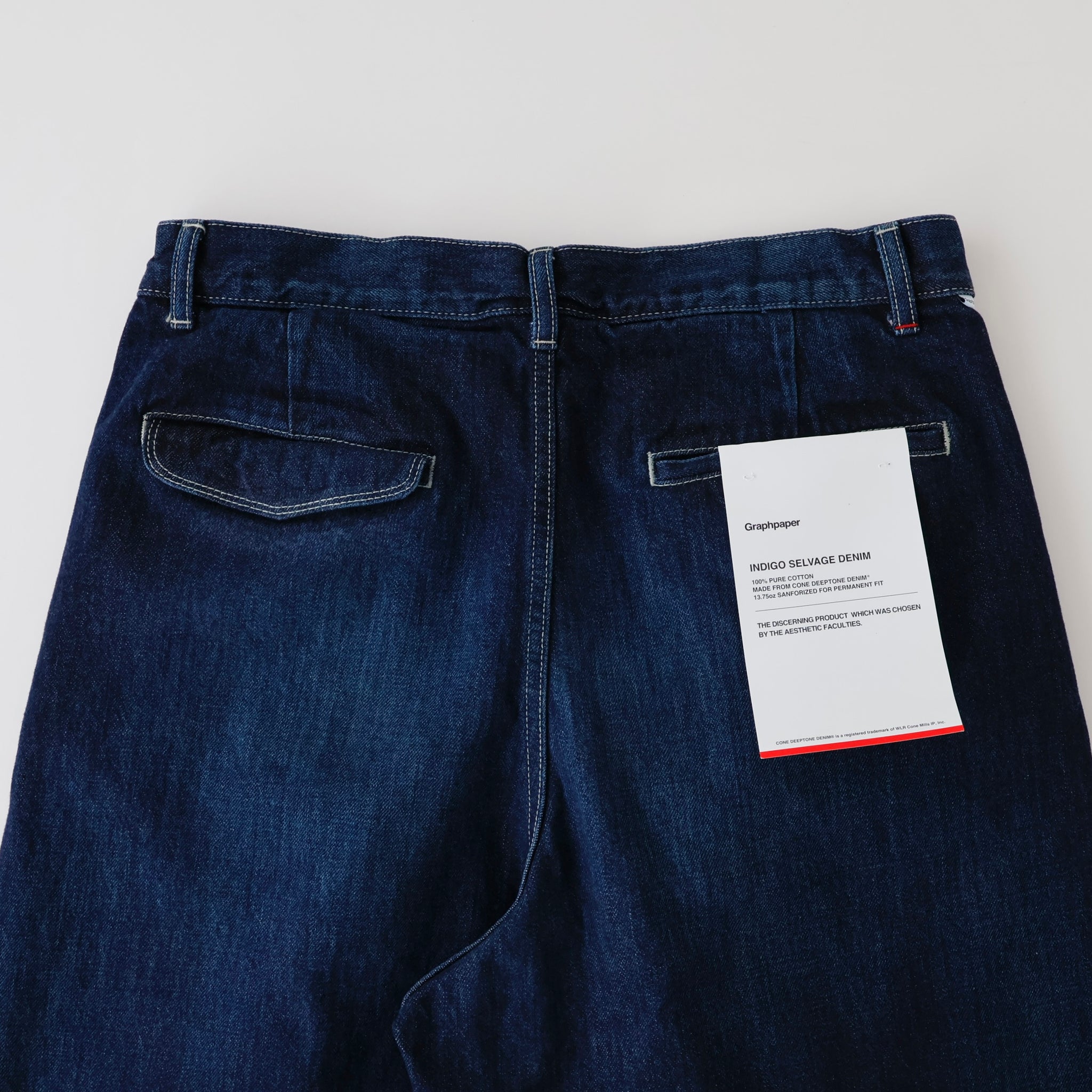 Selvage Denim Two Tuck Pants - ref. / Web Store