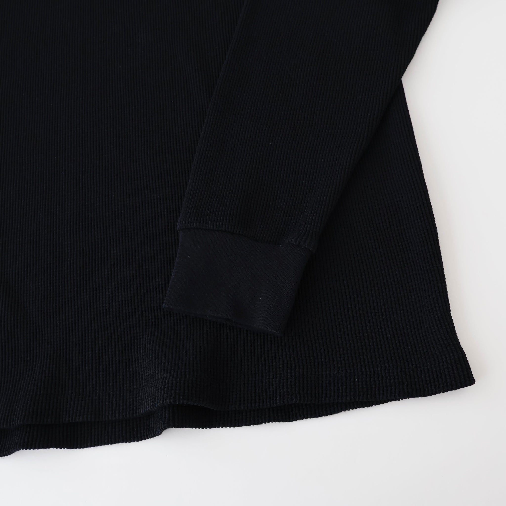 コットンワッフル 長袖Tシャツ