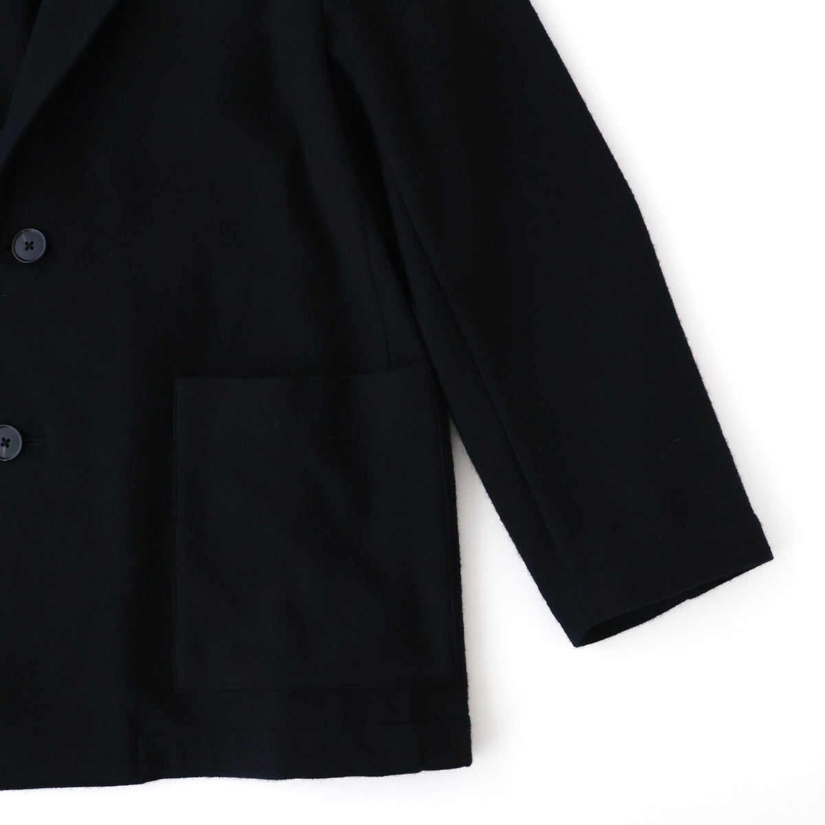 W/CA FLEECE EASY SINGLE BREASTED JACKET