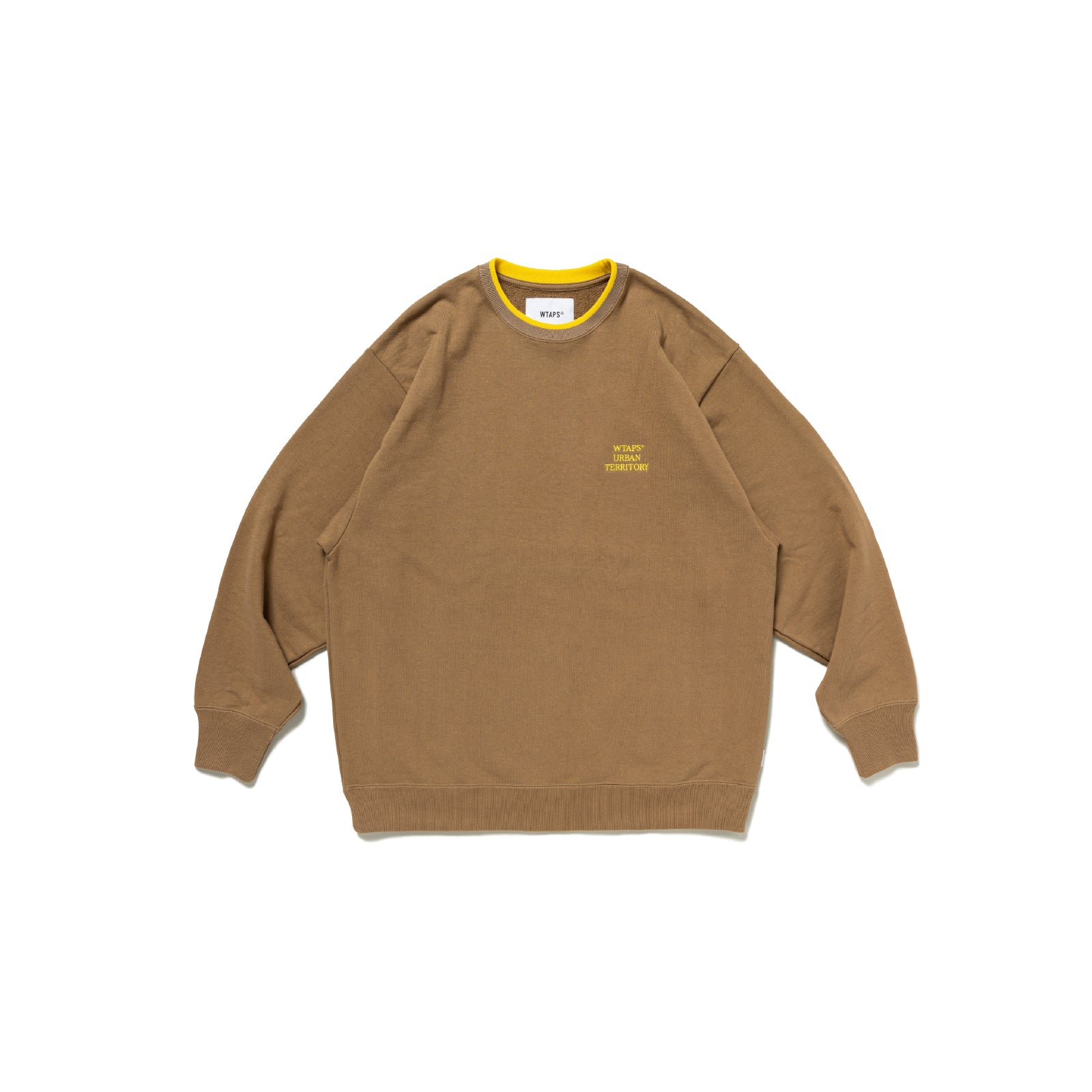 Wide clearance neck sweatshirt