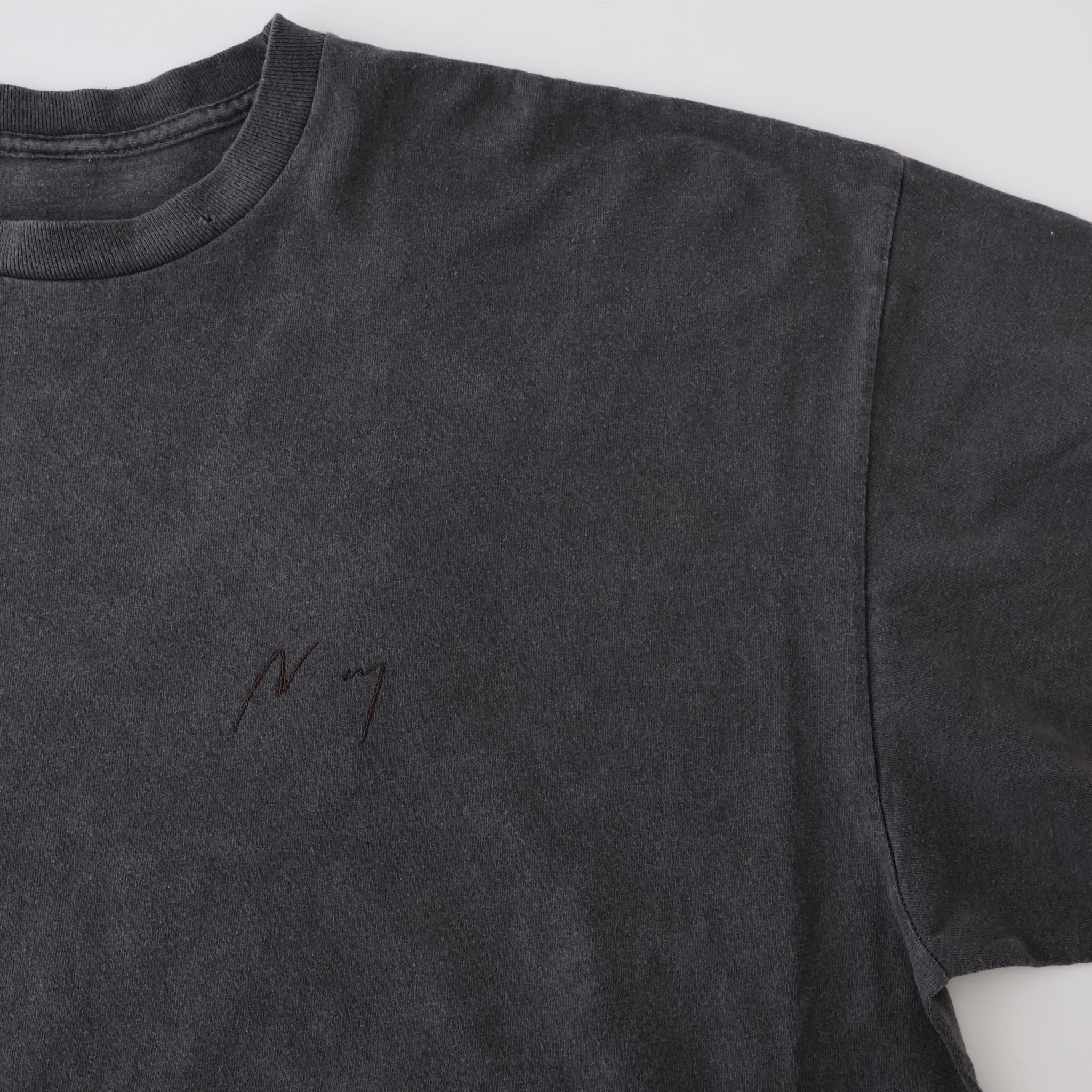 EMBROIDERY DYED LS T-SHIRT