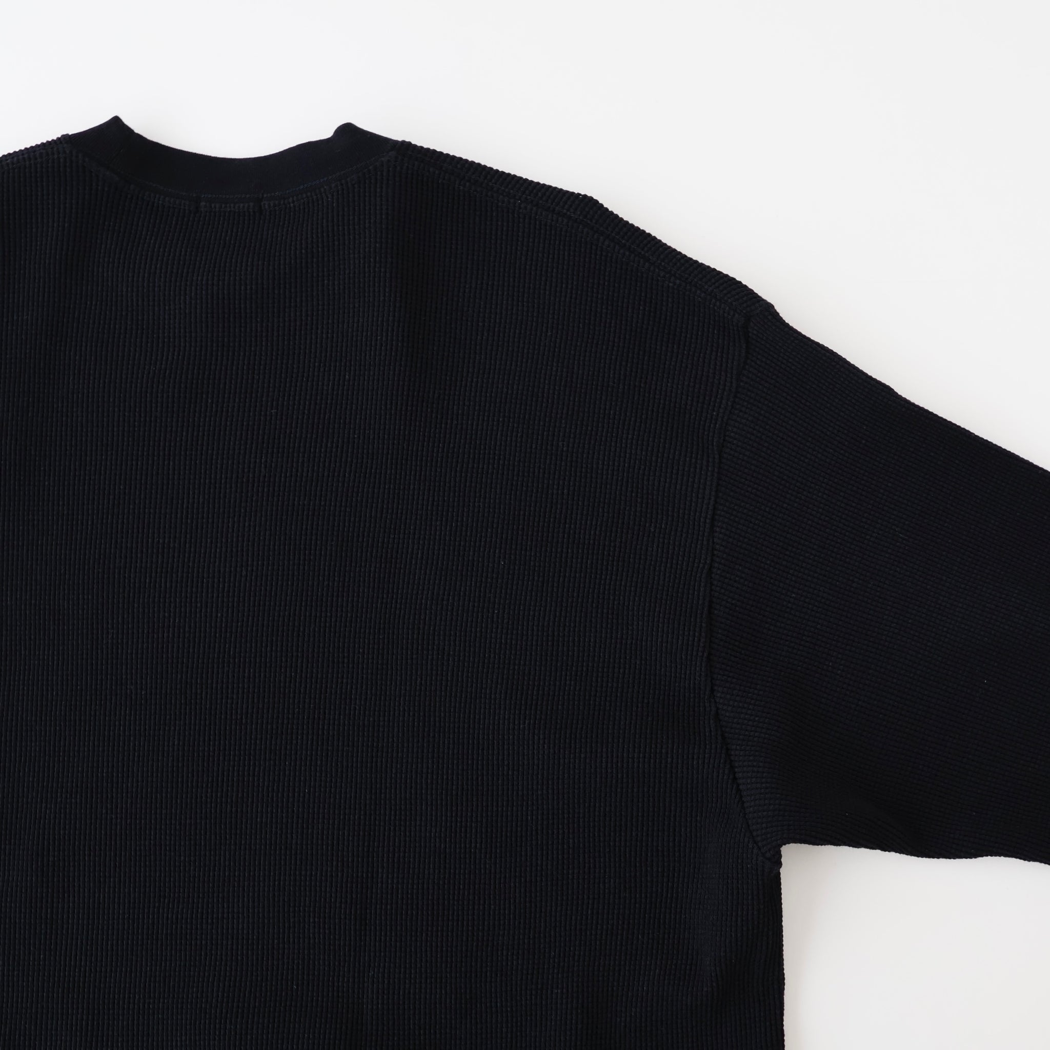 コットンワッフル 長袖Tシャツ