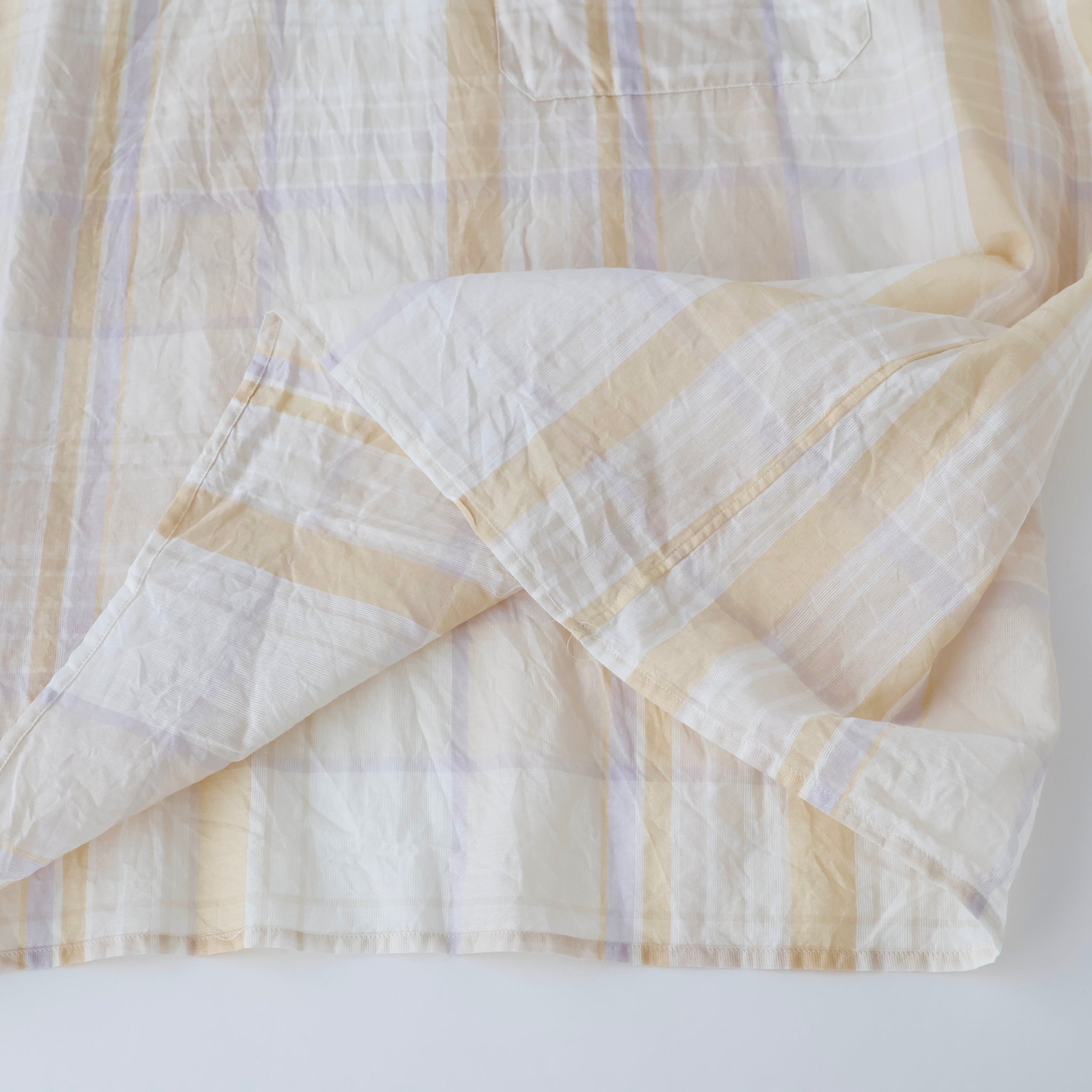 Gauze Plaid Pullover SS Shirt