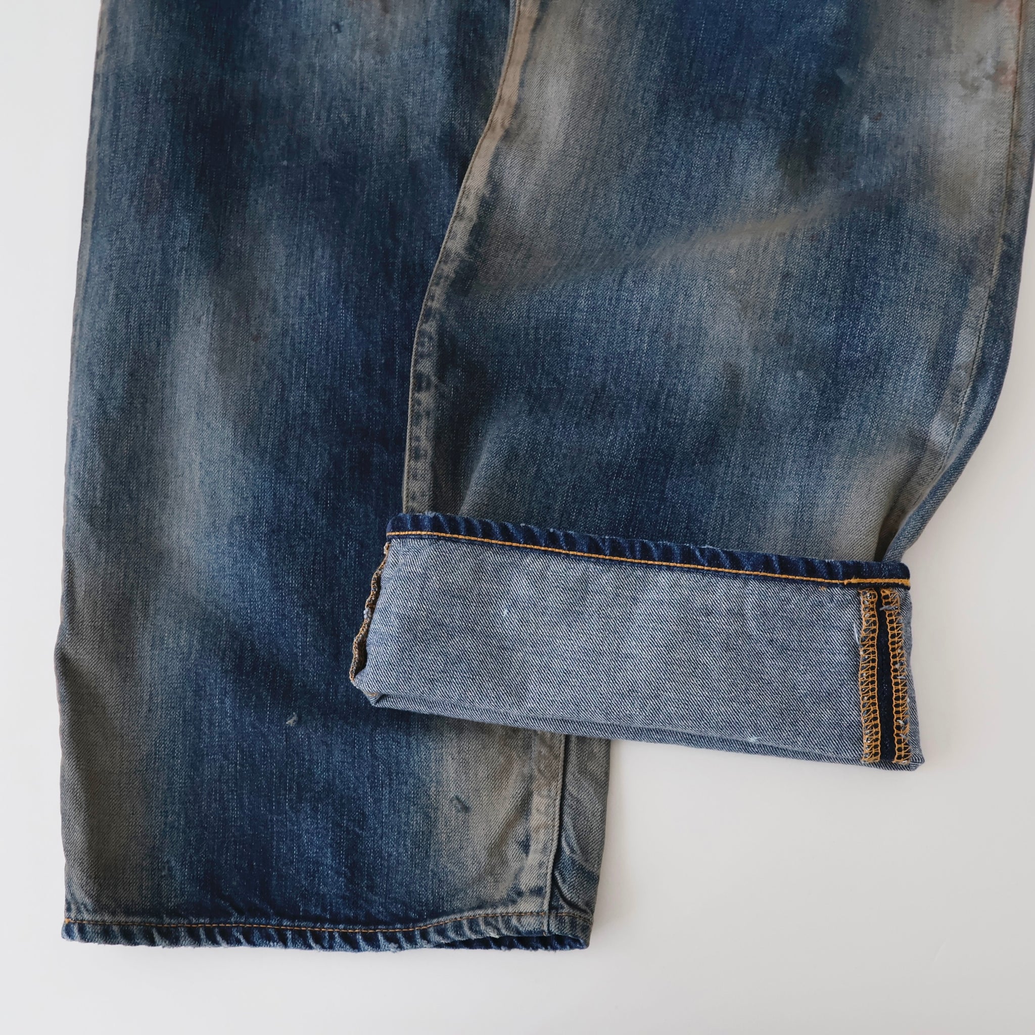 AGING MIDDLE STRAIGHT 5P DENIM PANTS