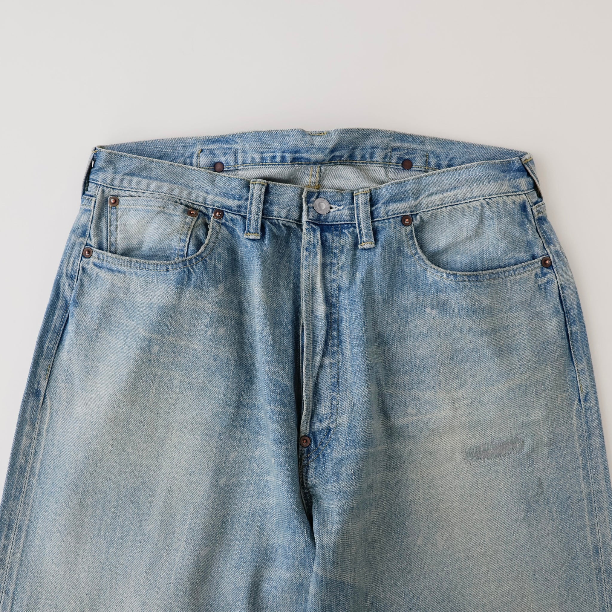 No.37 Washed Wide Denim Pants