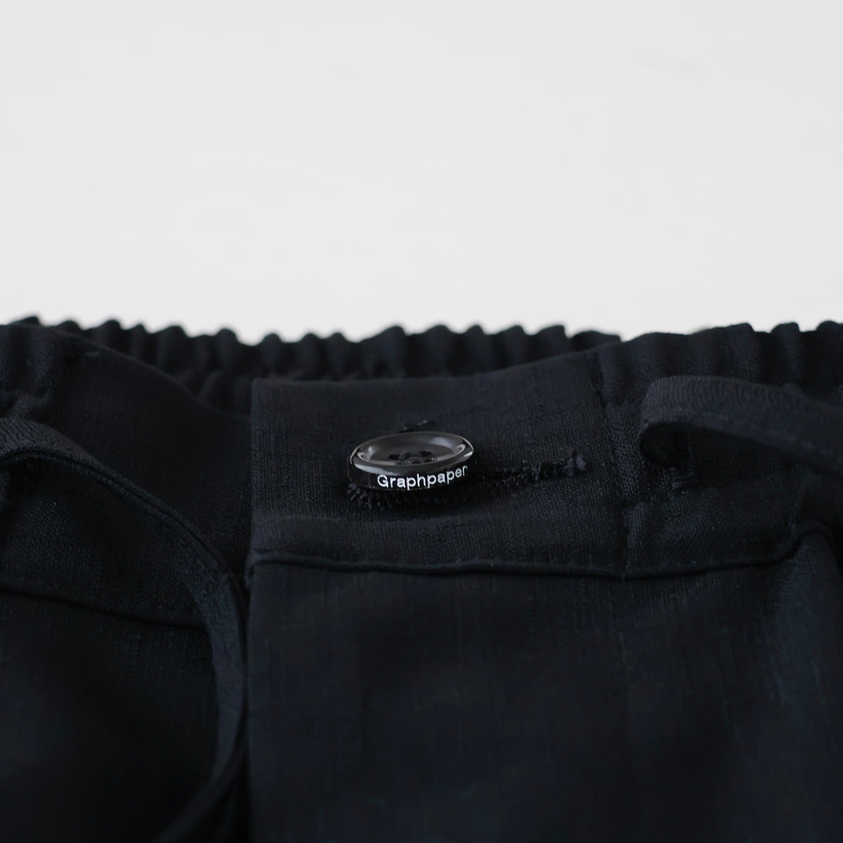 Wool Hopsack Drawstring Track Pants