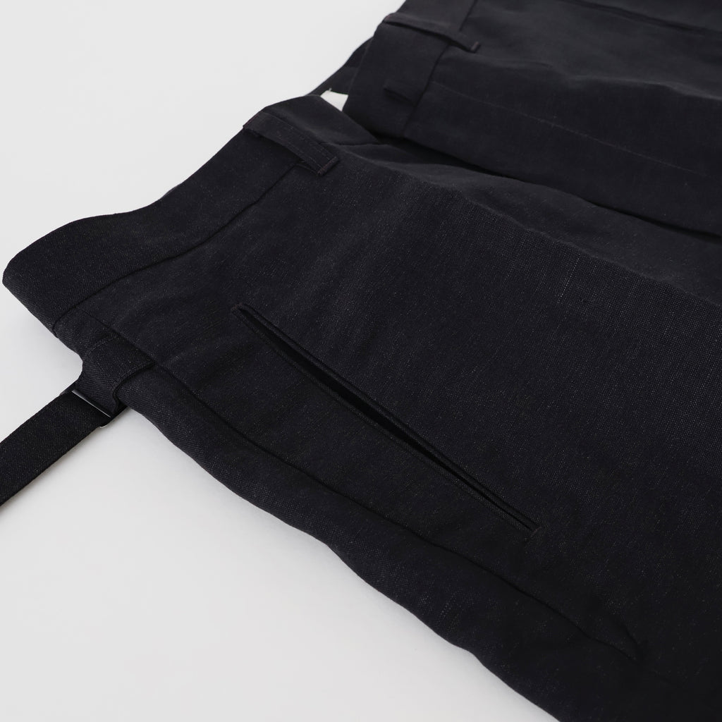 Dylan Flared Trousers in Linen & Wool - ref. / Web Store