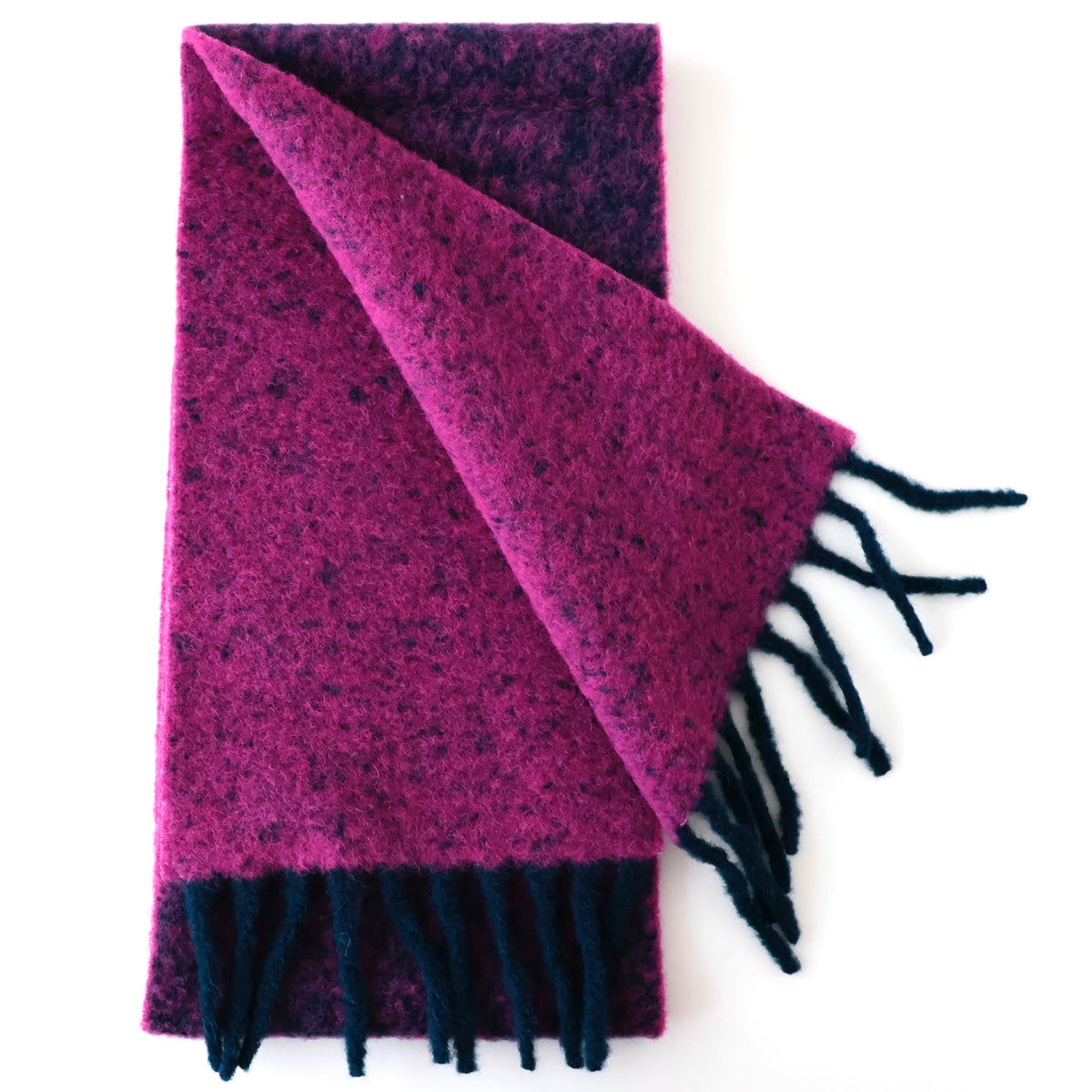 Two Colour Woolly Scarf