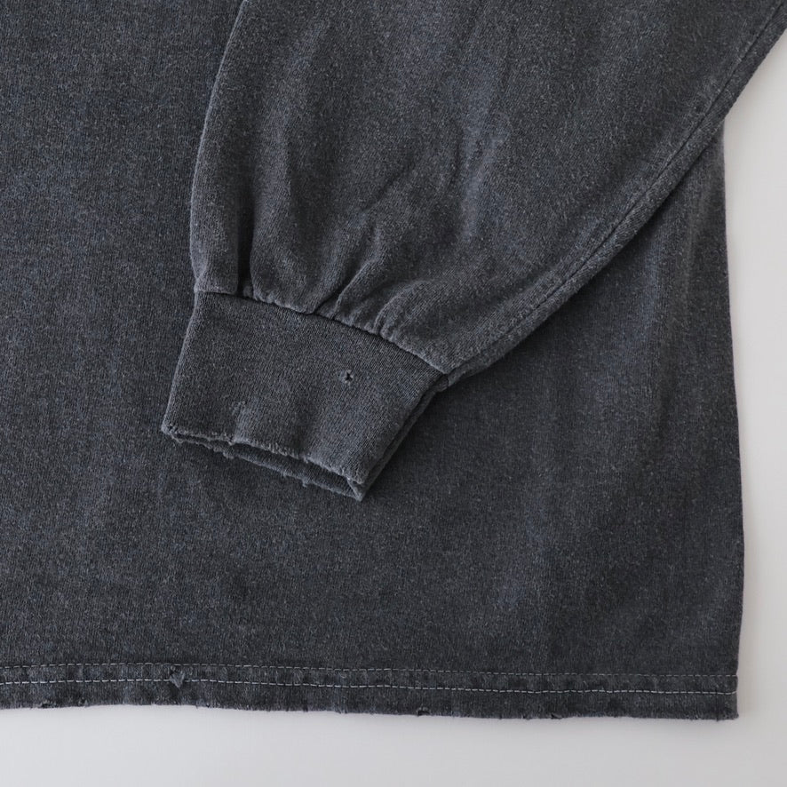 EMBROIDERY DYED LS T-SHIRT
