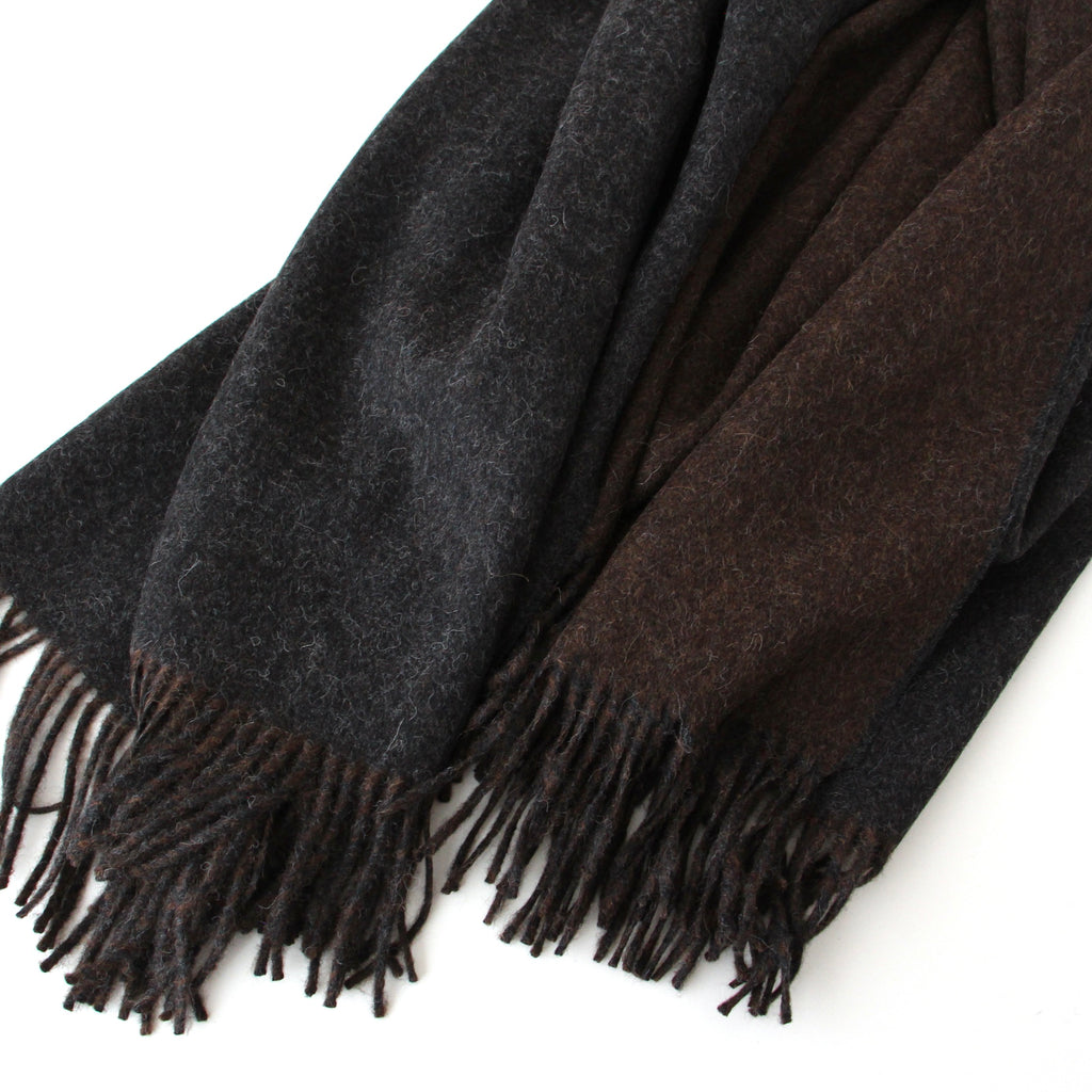 Two Color Large Brushed Stole
