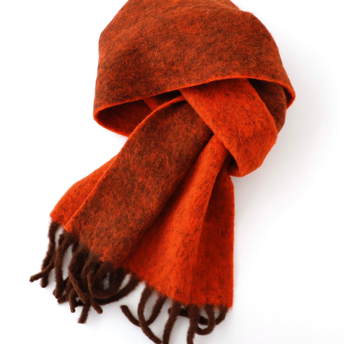 Two Colour Woolly Scarf