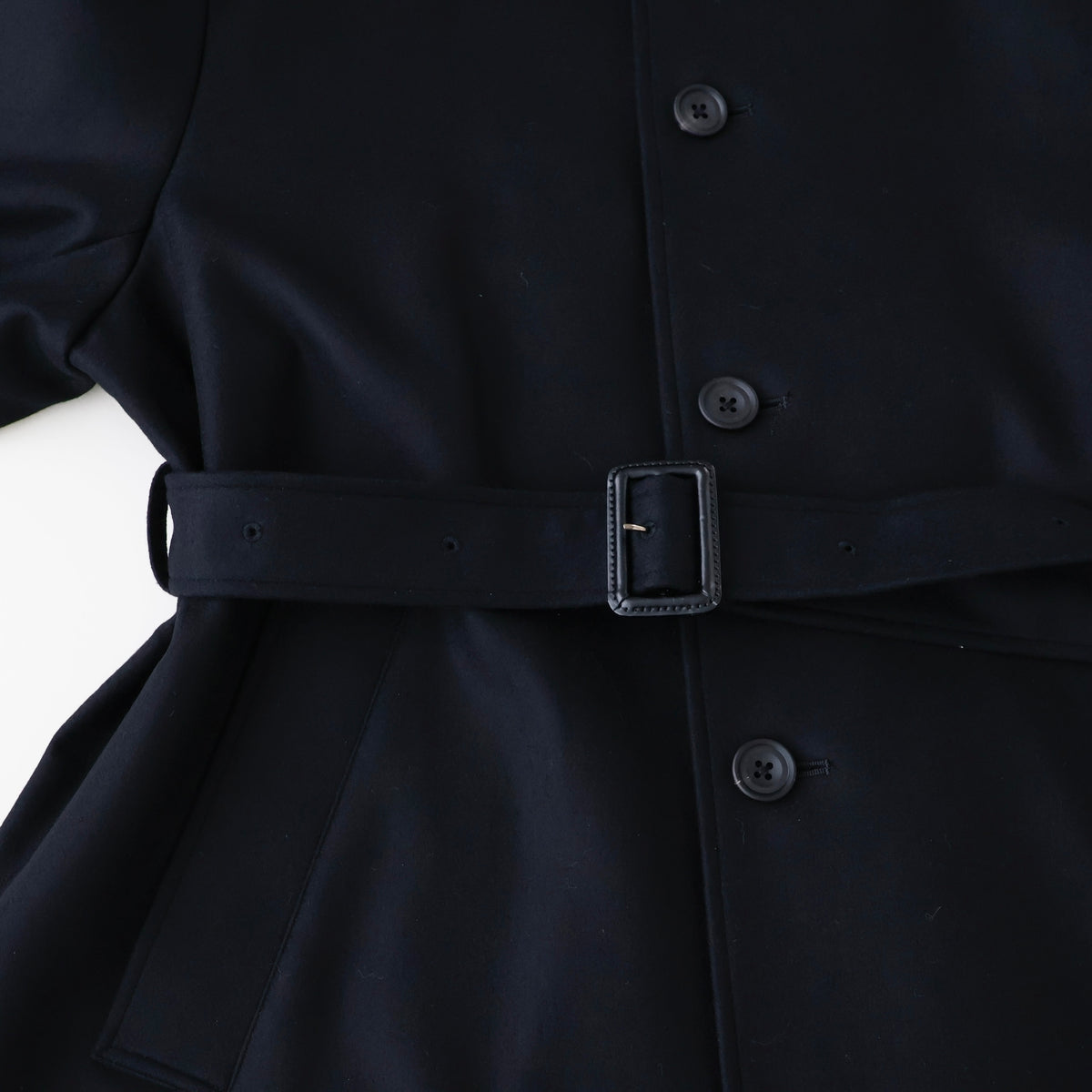 WOOL MELTON OVERSIZED INVESTIGATED COAT