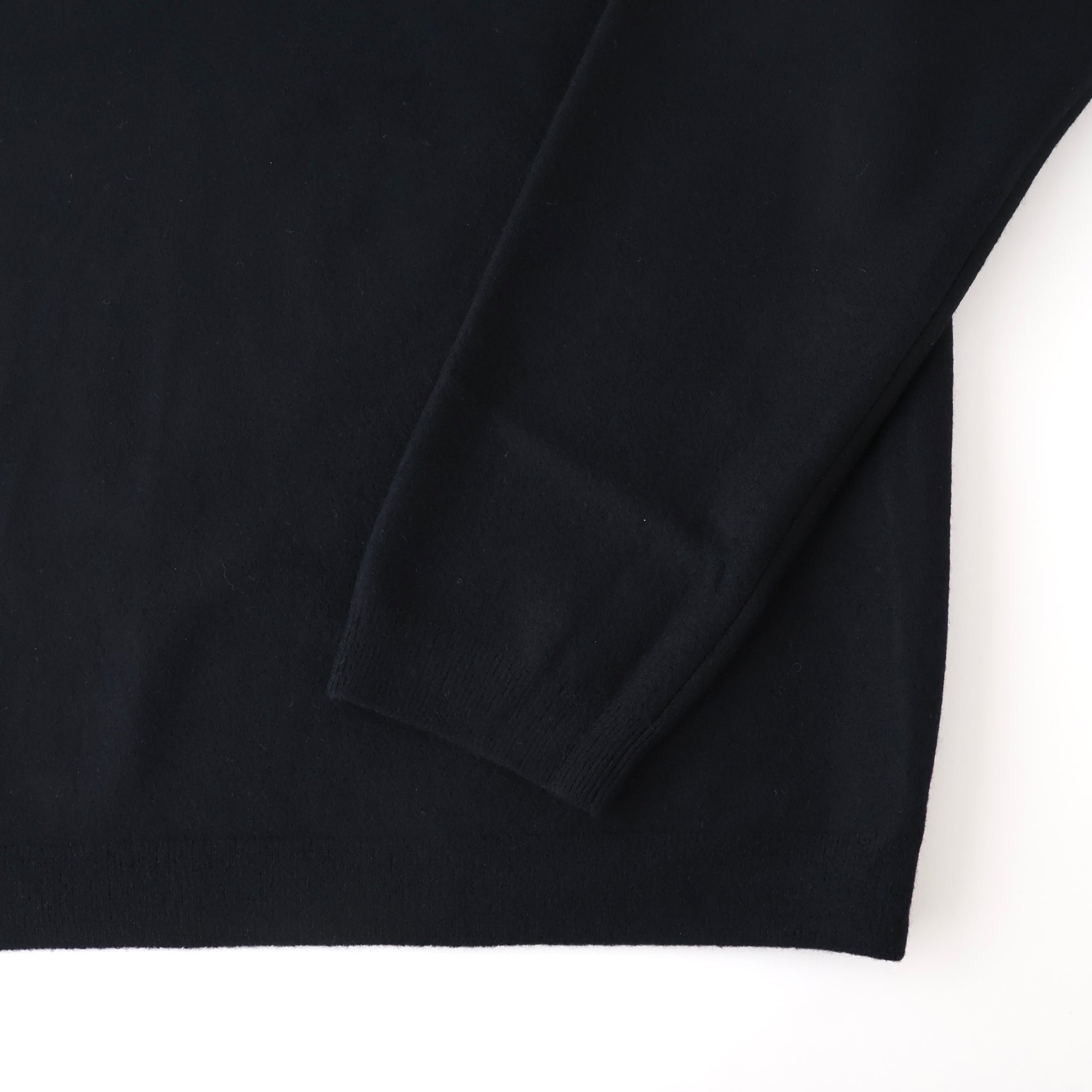 FINE WOOL MELTON_ZIP UP POLO SWEATER