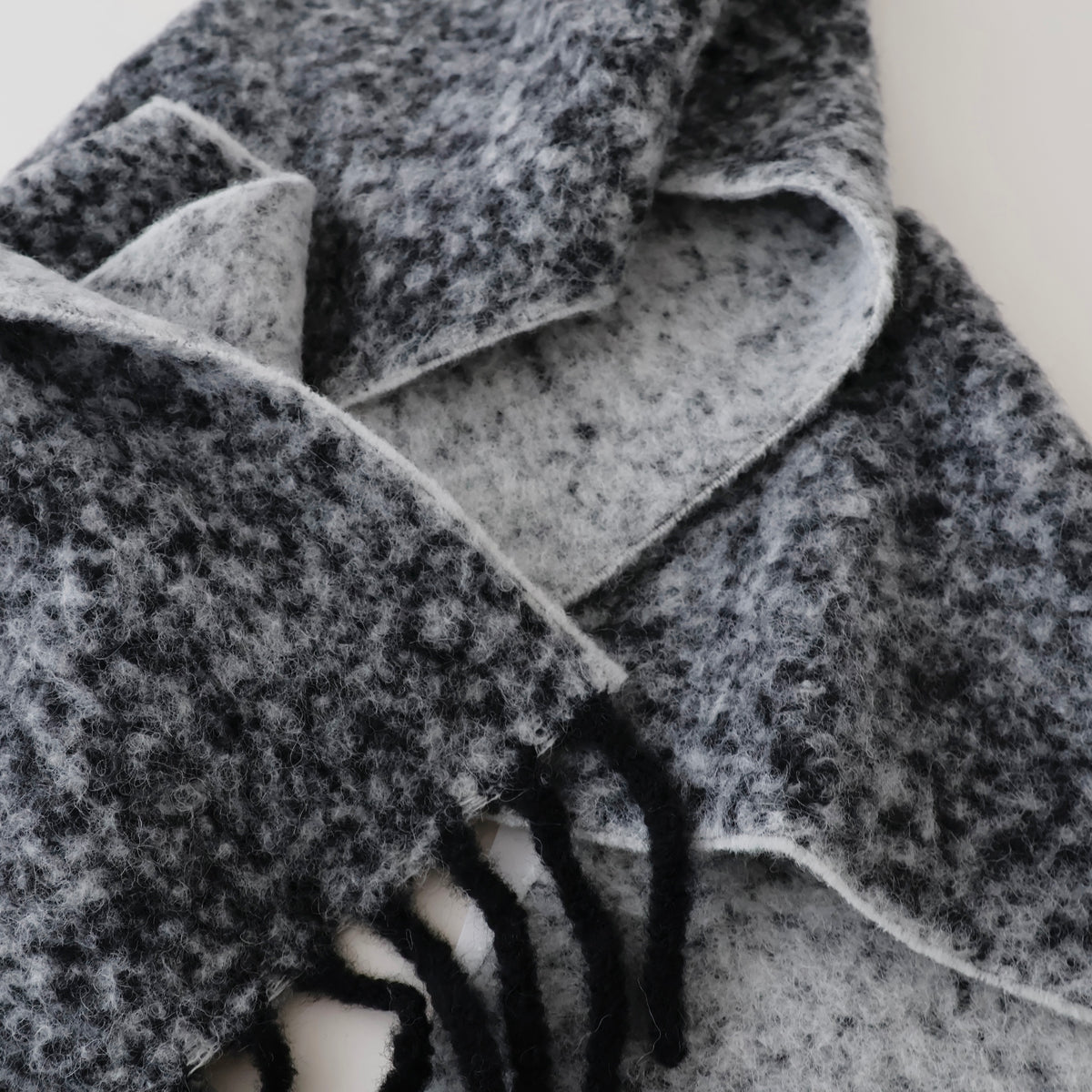 Two Colour Woolly Scarf