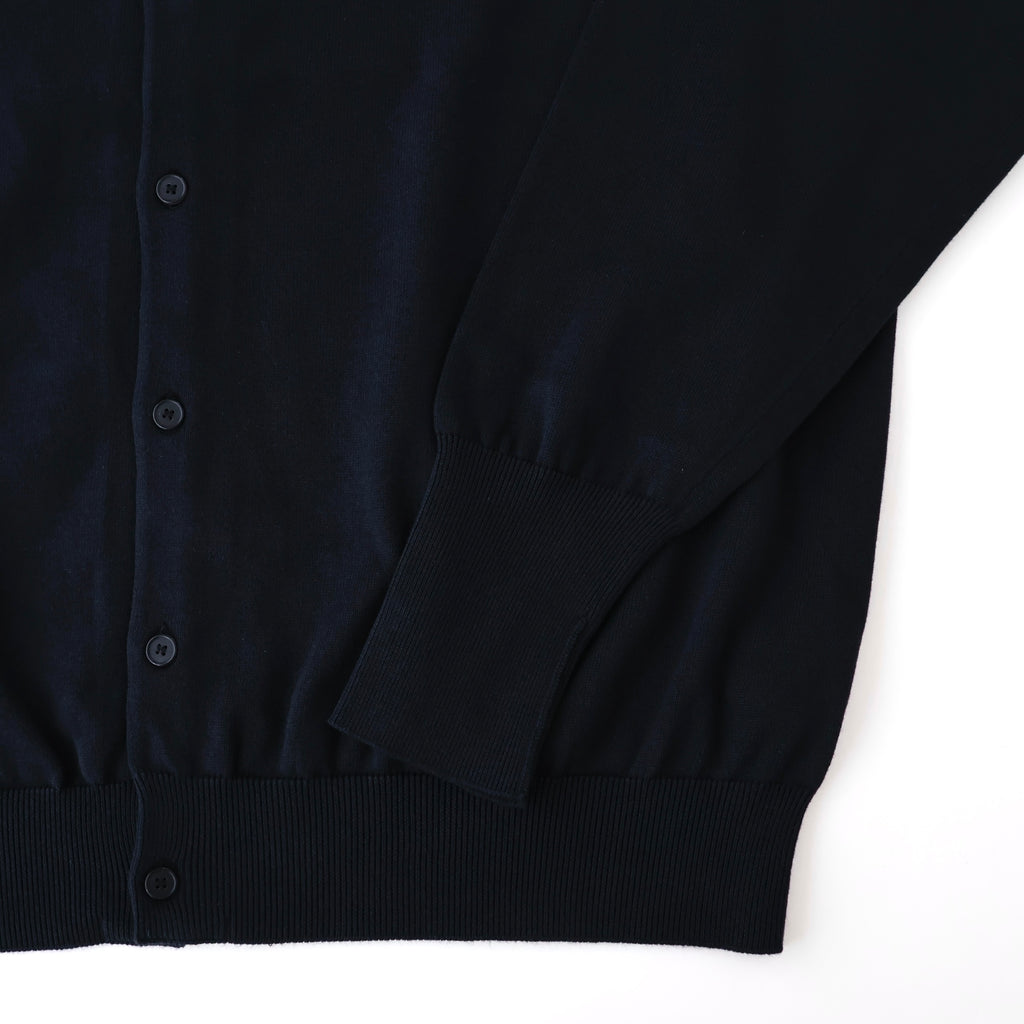 Cotton Knit Polo Collar Cardigan - ref. / Web Store