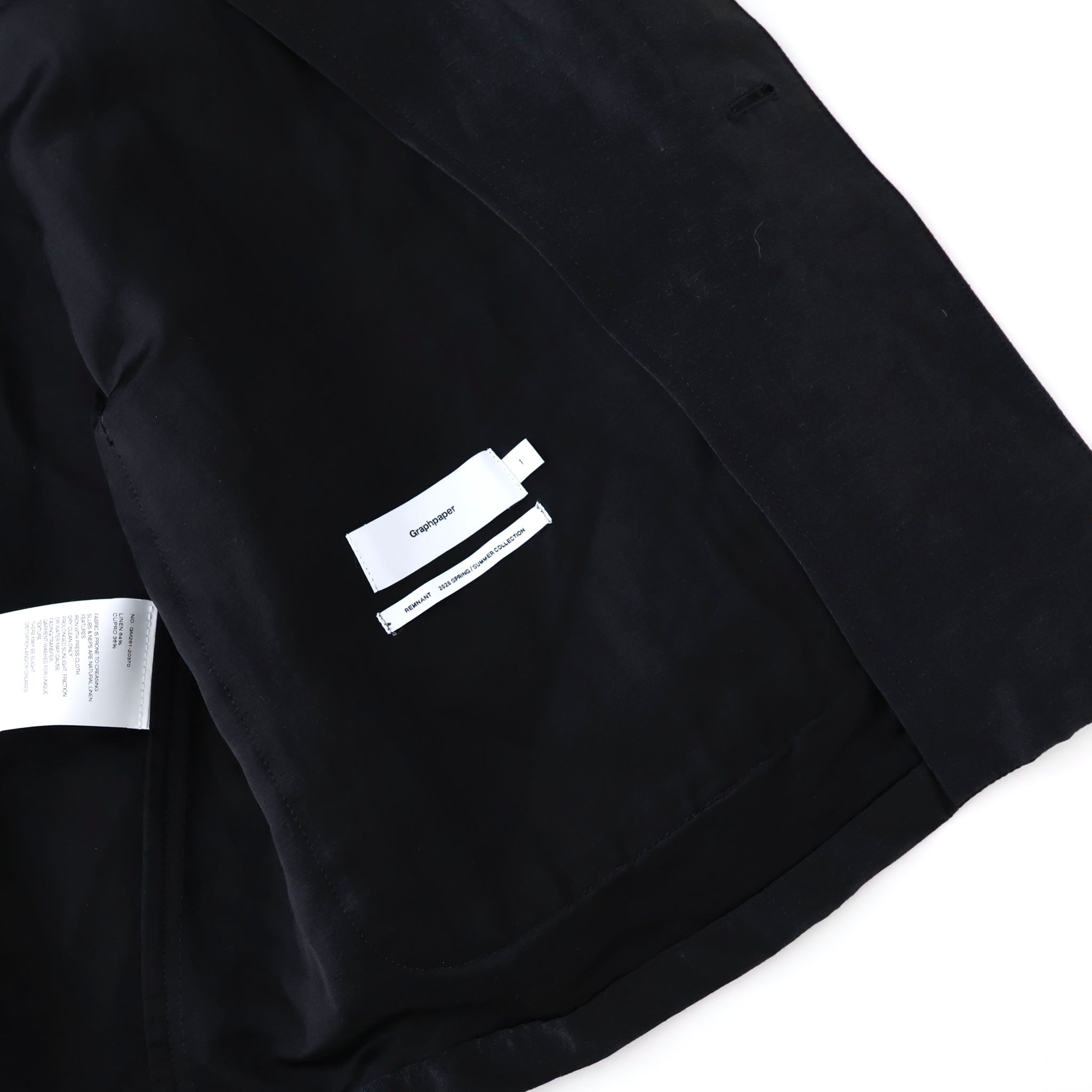 Linen Cupro Back Satin Work Jacket