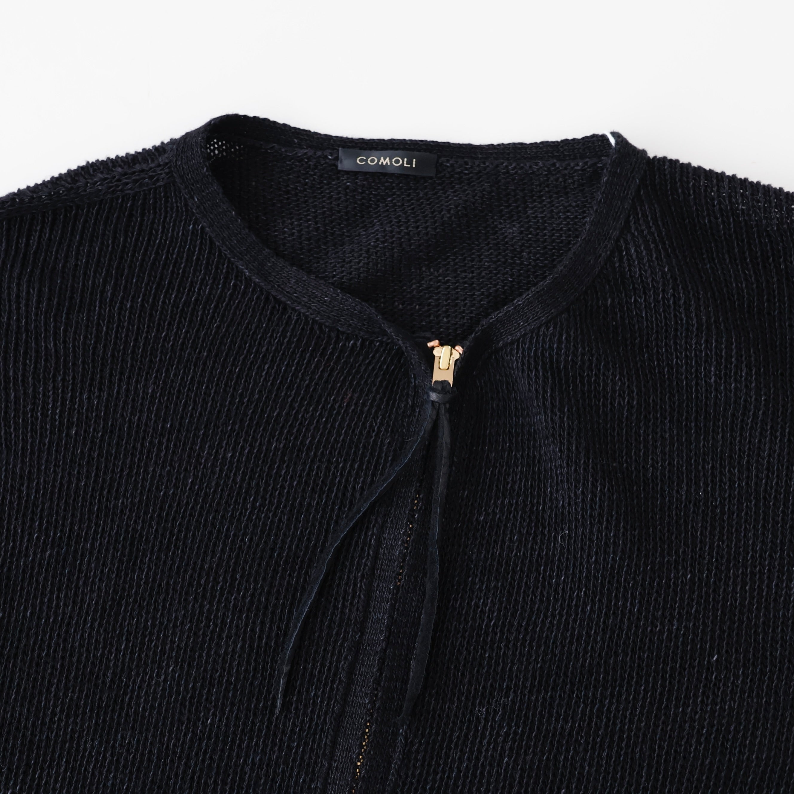 希少サイズ COMOLI 8G ジップカーディガン D01-06008 8G ジップカーディガン | ref. / Web Store