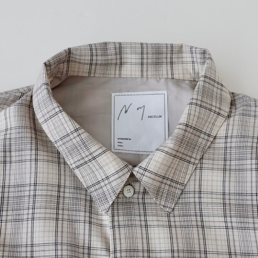 AGING RAYON CHECK SHIRT