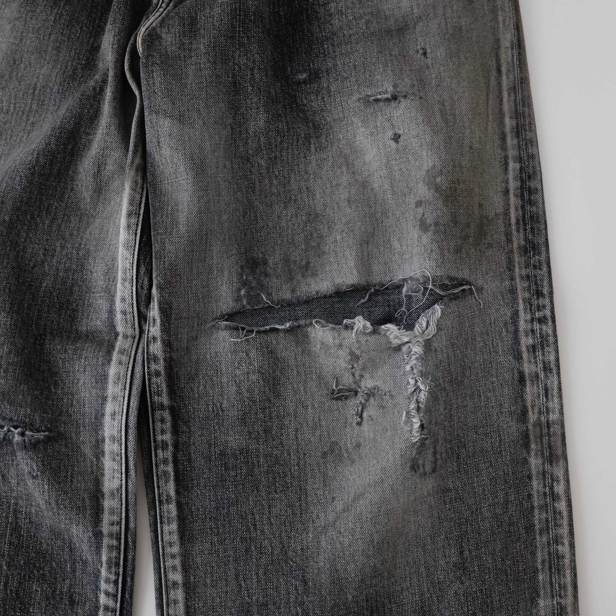 CRASH MIDDLE STRAIGHT 5P DENIM PANTS - ref. / Web Store