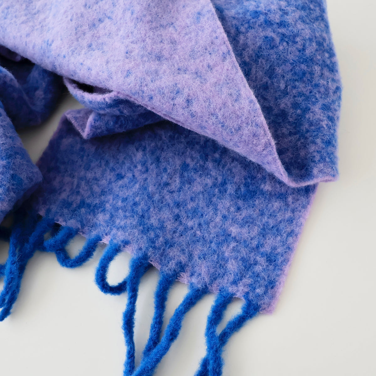 Two Colour Woolly Scarf