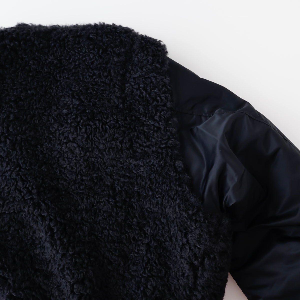 FAUX SHEARLING TYPE MA-1 JACKET
