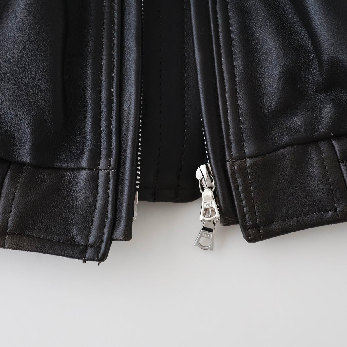 SHEEP LEATHER STAND COLLAR JACKET