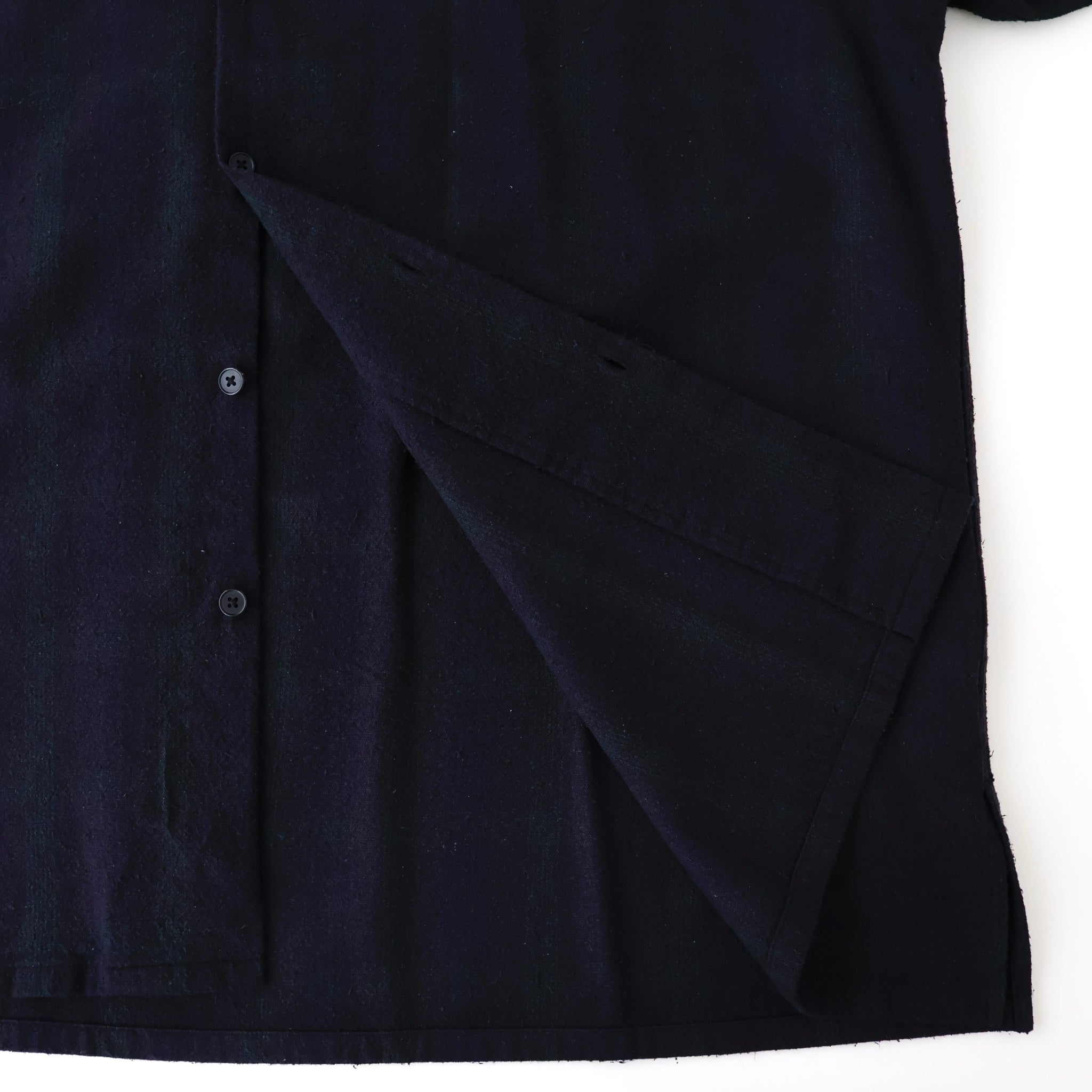 Silk Nep Loop Collar Shirt