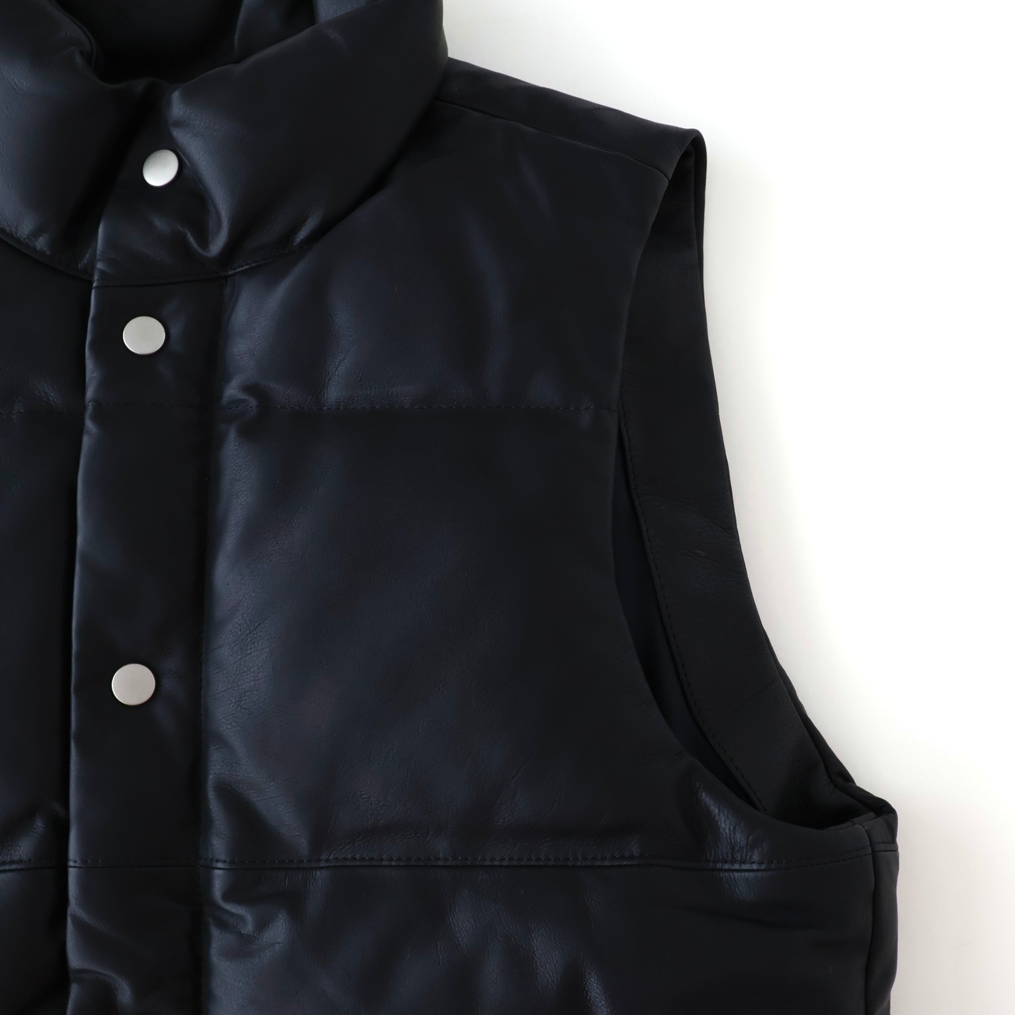 EXPLORER DOWN VEST COW LEATHER WITH WINDSTOPPER®
