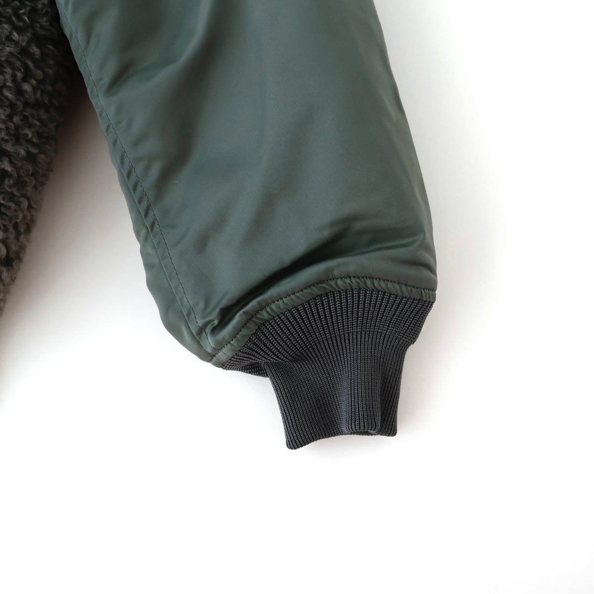 FAUX SHEARLING TYPE MA-1 JACKET