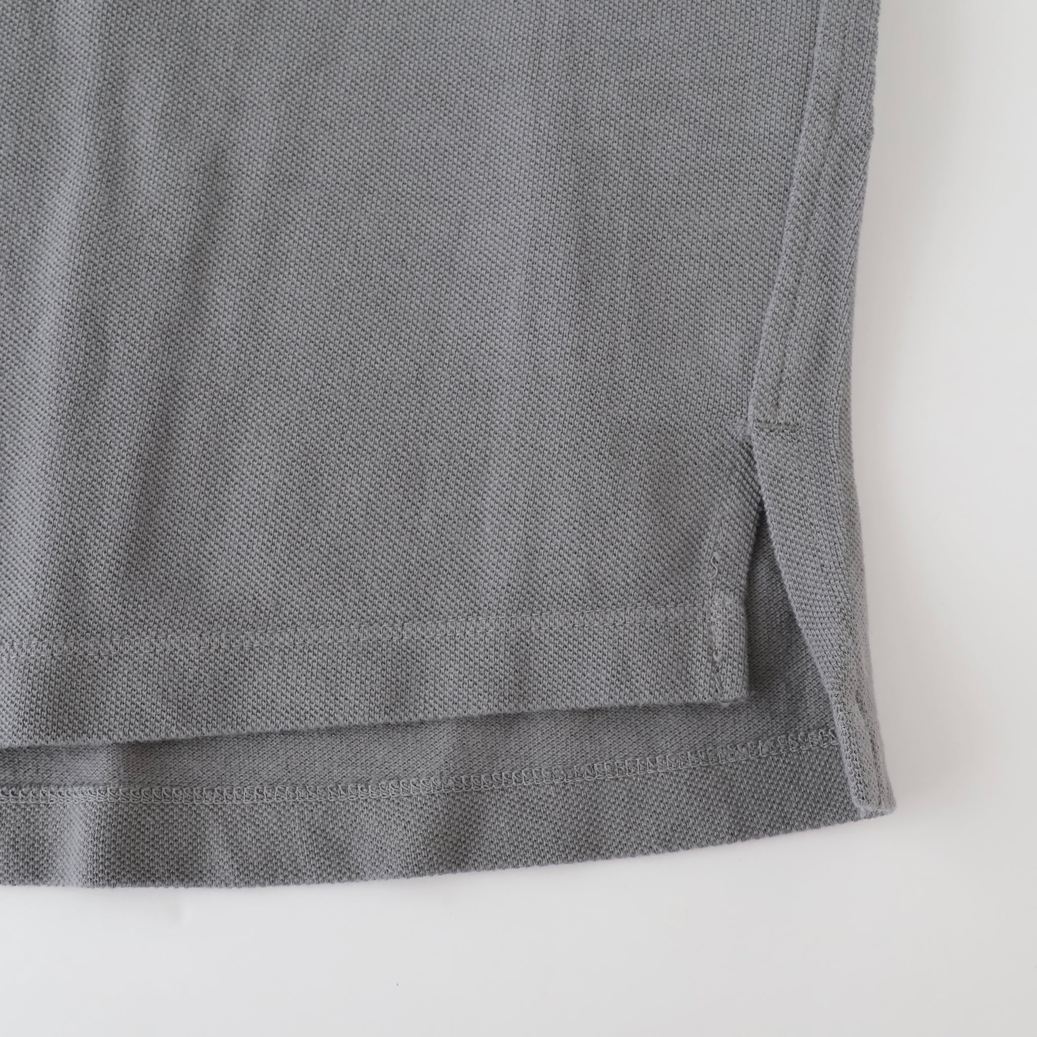 CLERK S/S T-NECK TEE COTTON PIQUE OVERDYED
