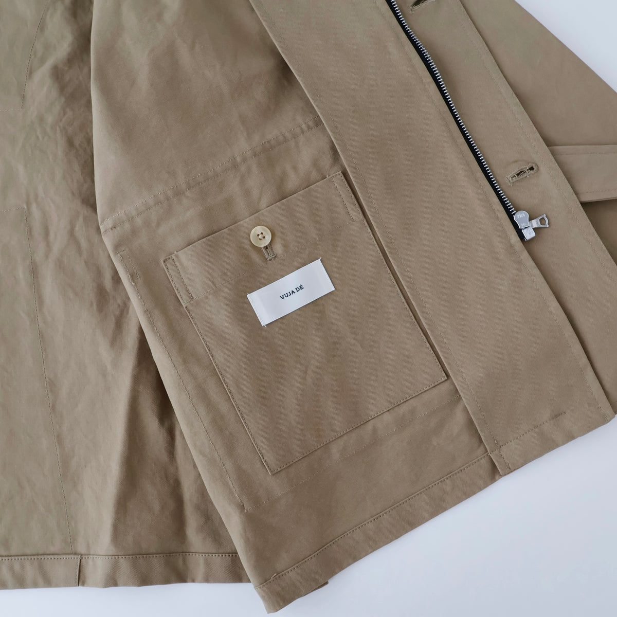 Grover Zip Blouson In Cotton Twill