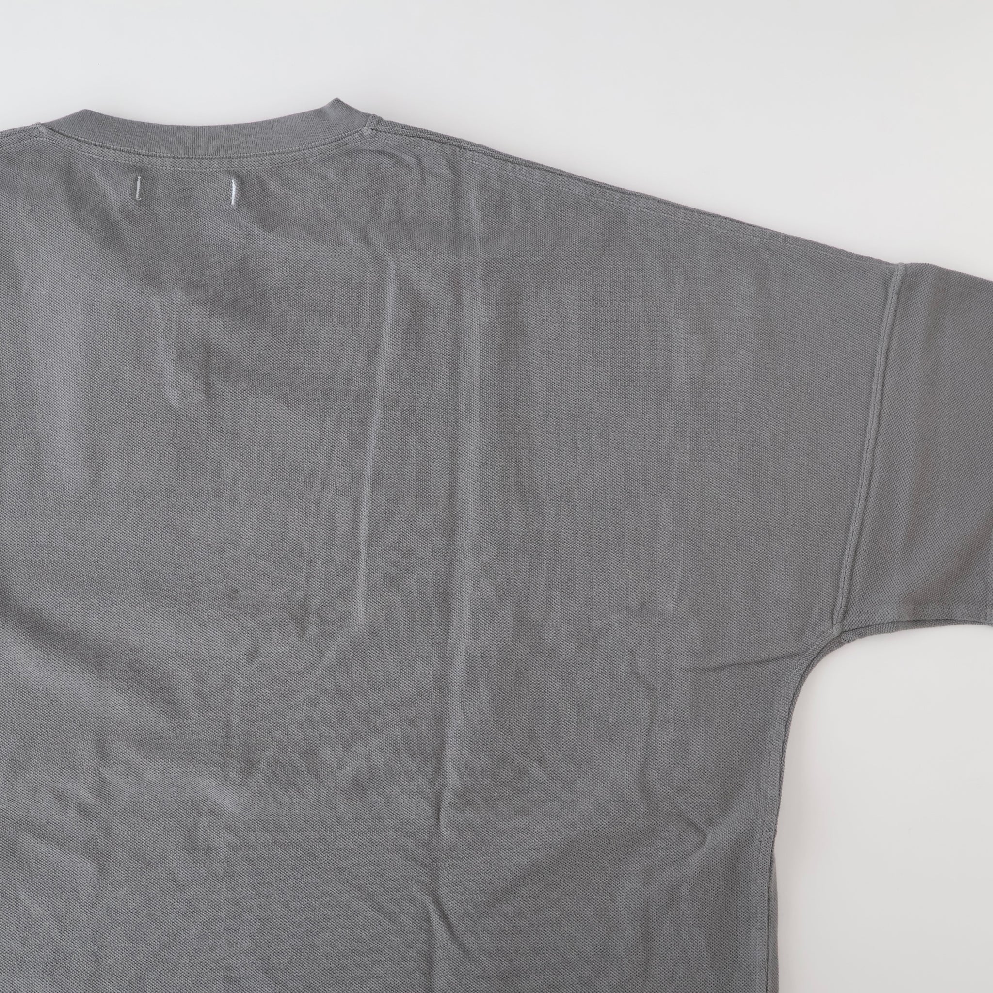 CLERK S/S T-NECK TEE COTTON PIQUE OVERDYED