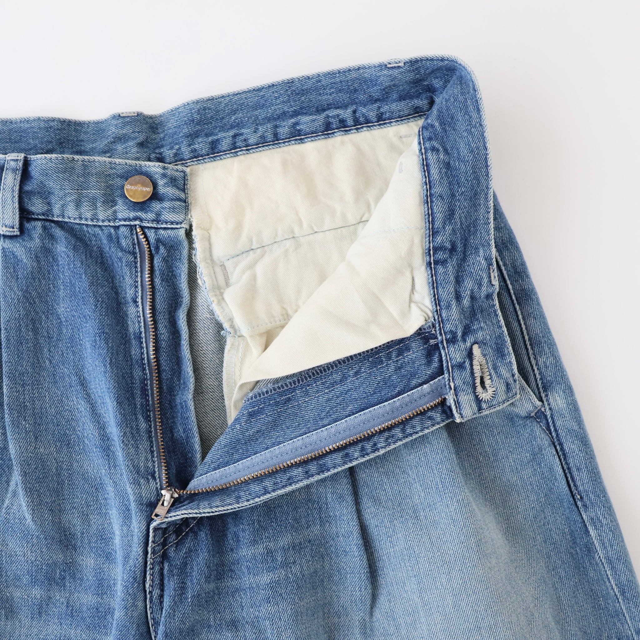 Selvage Denim Two Tuck Pants