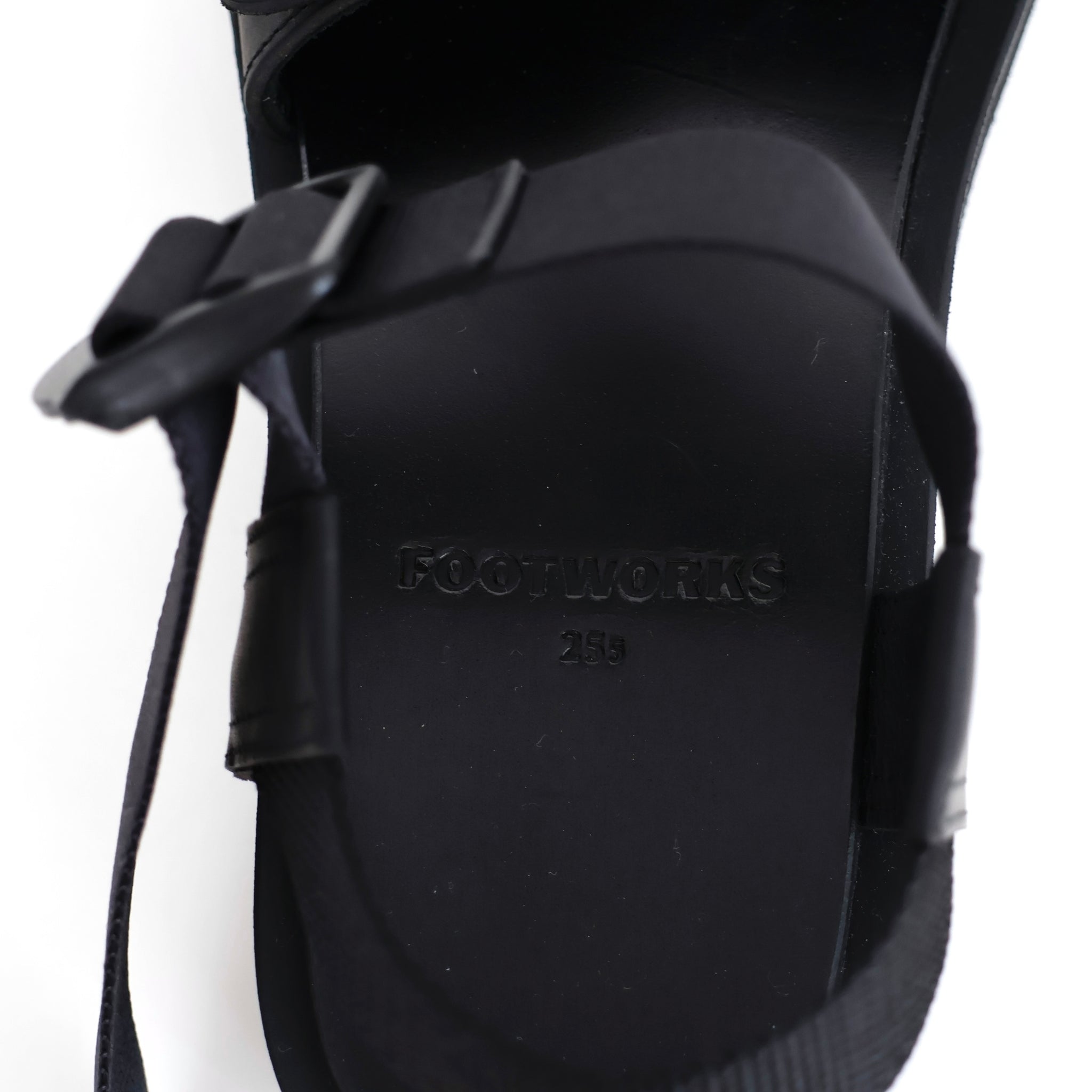 Sandals with Velcro Straps wide belt in smooth Leather