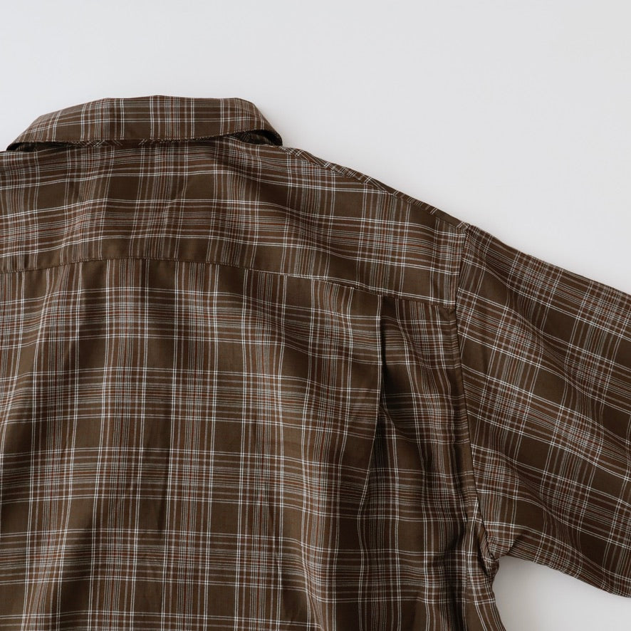 AGING RAYON CHECK SHIRT