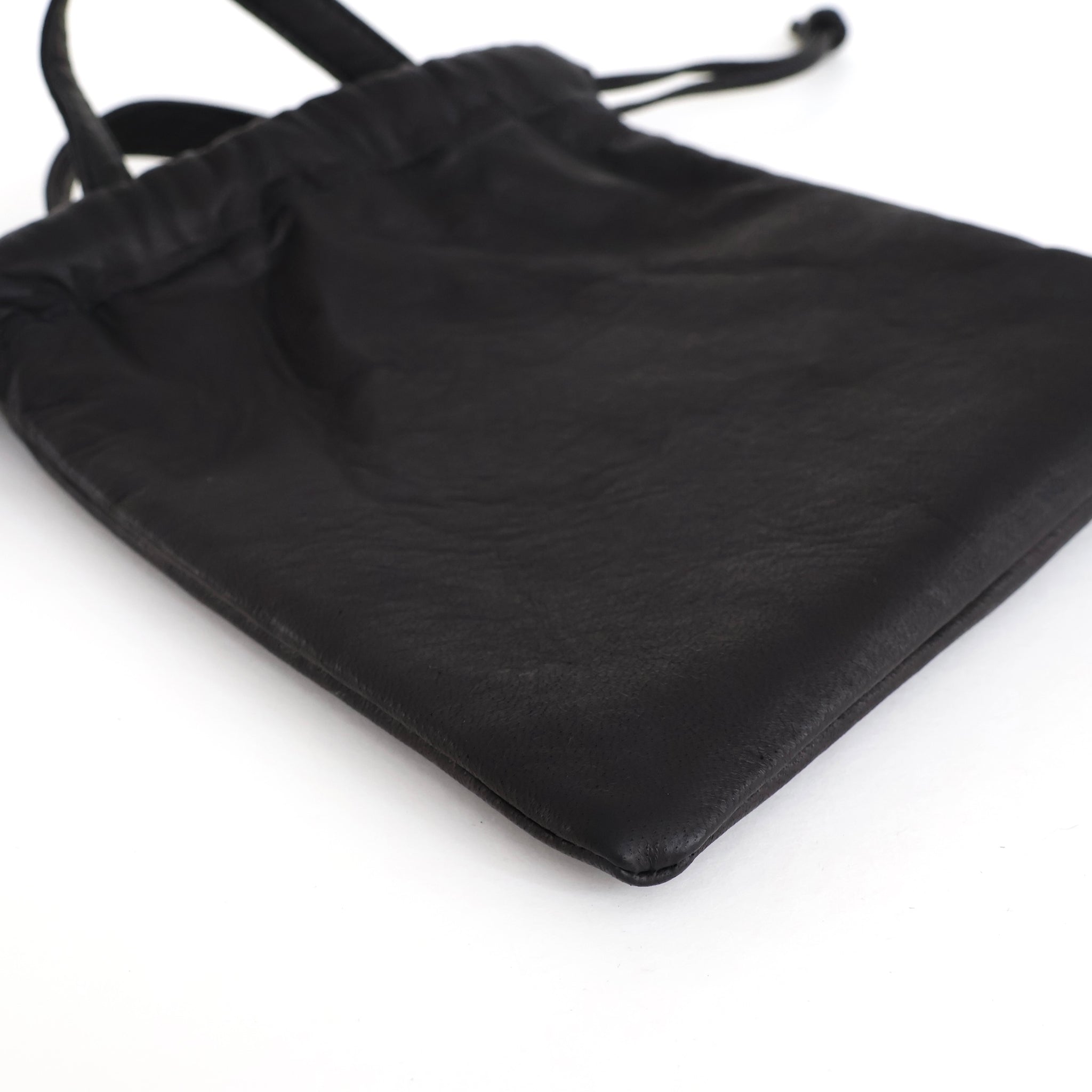 DA113 / DOUBLE FACED DRAWSTRING POUCH + HANDLE S