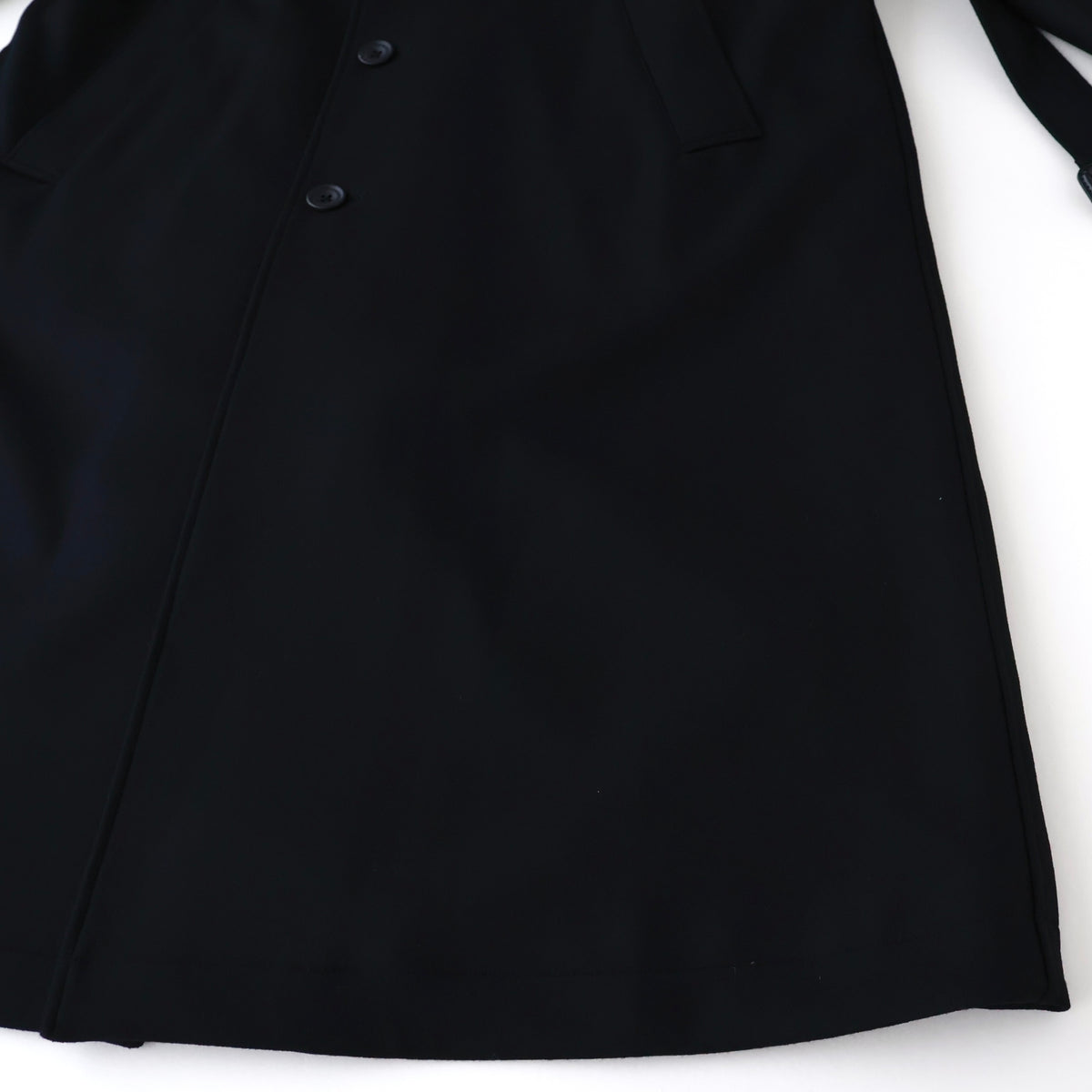 WOOL MELTON OVERSIZED INVESTIGATED COAT