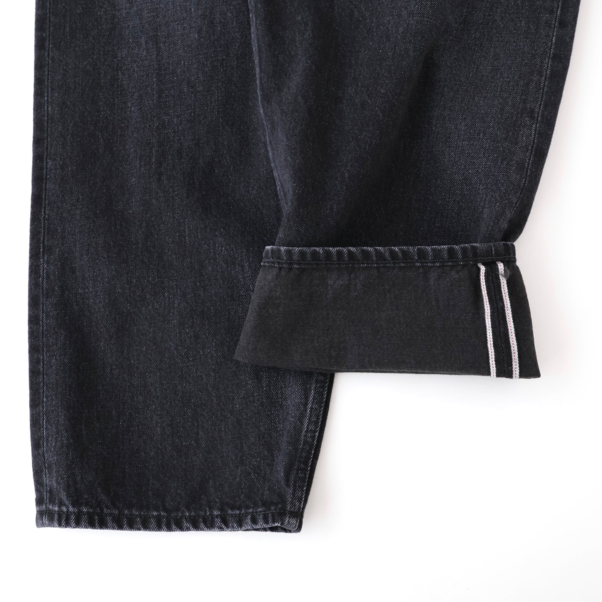 Selvage Denim Two Tuck Tapered Pants