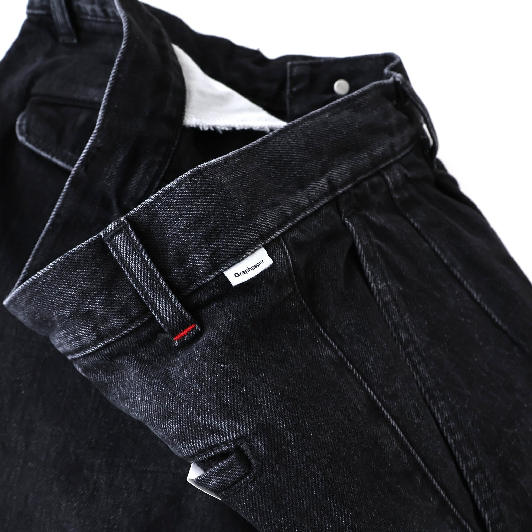 Selvage Denim Two Tuck Tapered Pants
