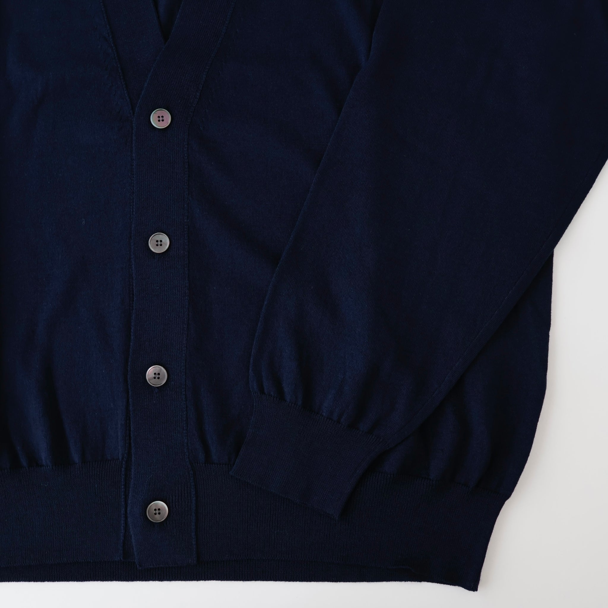 Wool Cotton High Gauge Cardigan