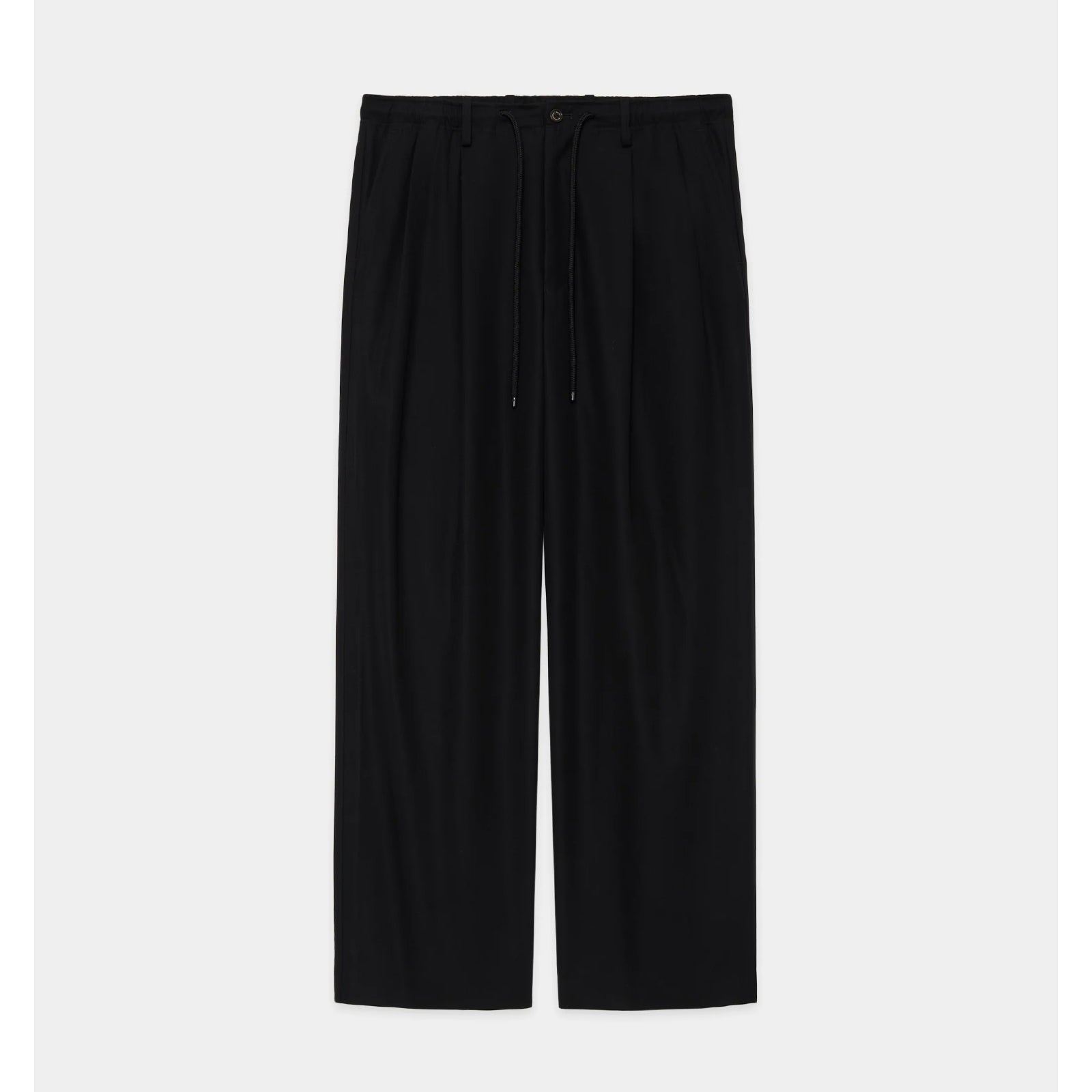 Organic Cotton 40/2 Gabardine Double Pleated Easy Trousers