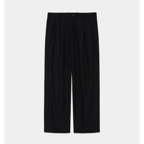 Organic Cotton 40/2 Gabardine Double Pleated Easy Trousers