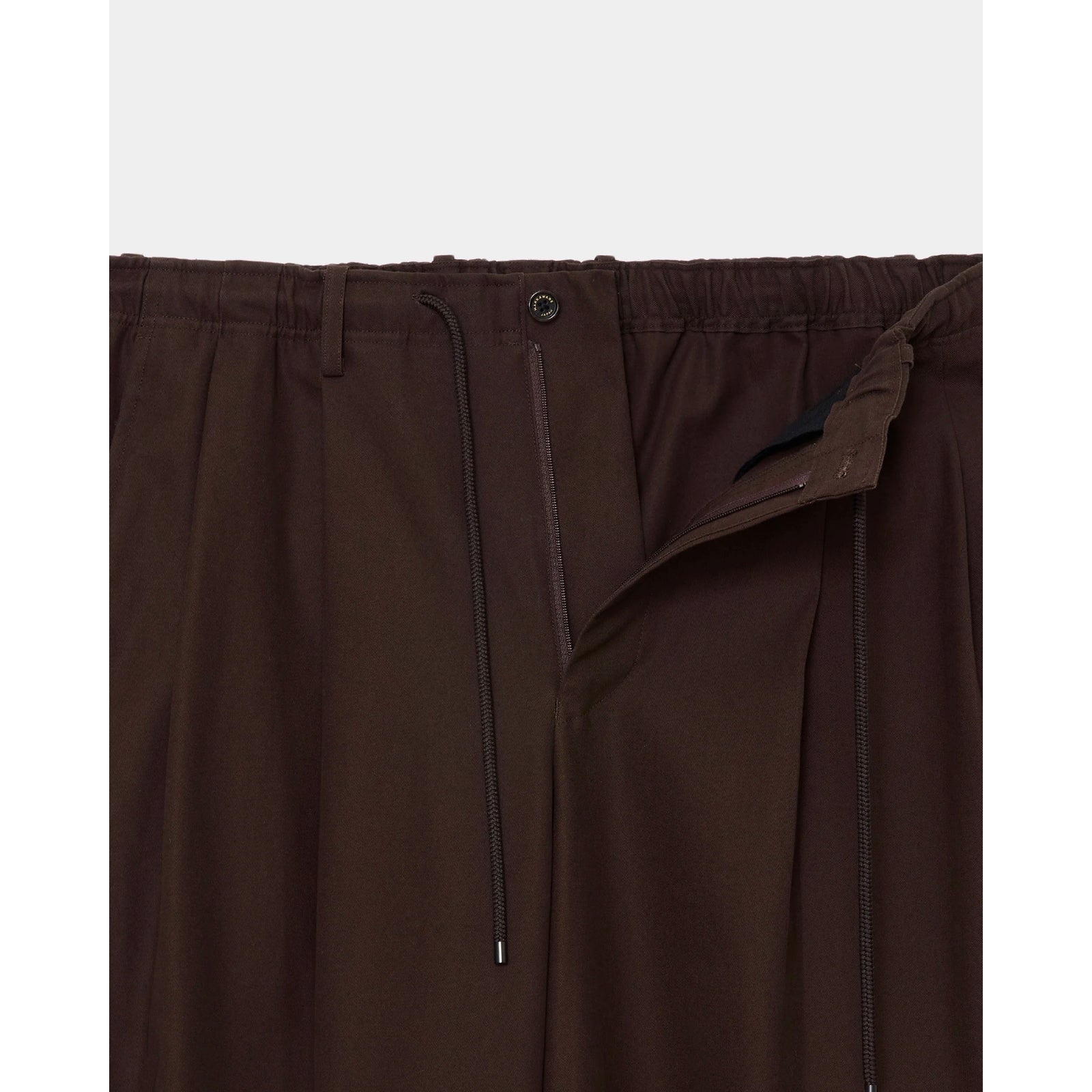 Organic Cotton 40/2 Gabardine Double Pleated Easy Trousers