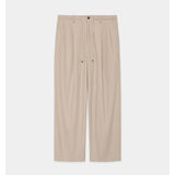 Organic Cotton 40/2 Gabardine Double Pleated Easy Trousers LIGHT GRAY