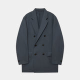 Organic Wool Survival Cloth® Double Breasted Comfort Jacket FOREST GRAY