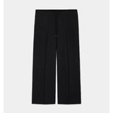 2/80 Organic Wool Viyella Pajama Pants BLACK